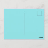 ロマンチックなハート円形 ポストカード (裏面)