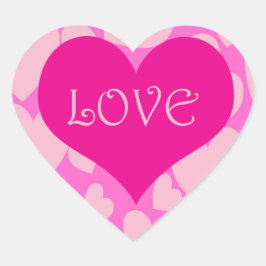 ロマンチックなハート型のシール。 ハートシール