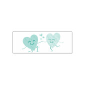 ロマンチックなハート恋愛 セルフインキングスタンプ (デザイン)