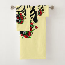 ロマンチックなバイクバスタオルセット