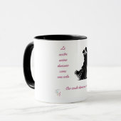 ロマンチックなバイリンガル踊りカップル マグカップ (正面左)