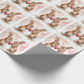 ロマンチックなバニーカード ラッピングペーパー (角)