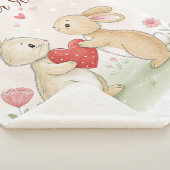 ロマンチックなバニーカード – 永遠のあなたの シェルパブランケット (3/4)