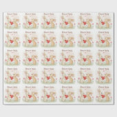 ロマンチックなバニーカード – 永遠のあなたの ラッピングペーパー (フラット)