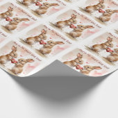 ロマンチックなバニーカード – 永遠のあなたの ラッピングペーパー (角)