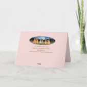 ロマンチックなバニーラビットピンクバレンタインデー カード (裏面)