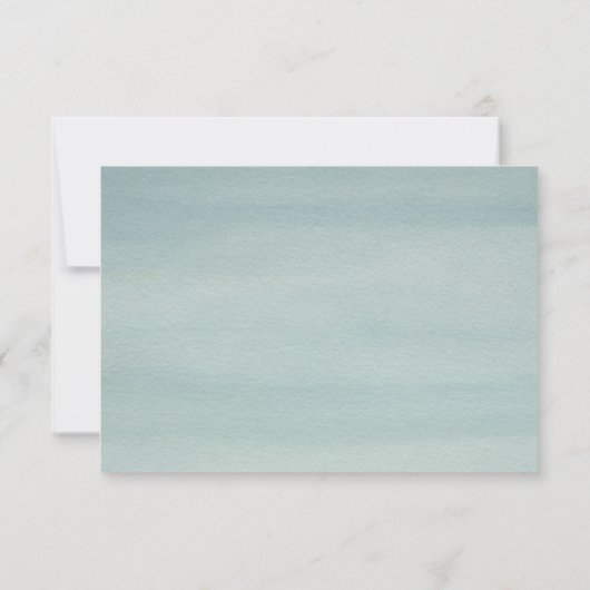 ロマンチックなバラとスワンウェディングRSVP 出欠カード (裏面)