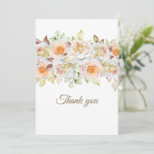 ロマンチックなバラの感謝カード サンキューカード (スタンド正面)