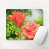 ロマンチックなバラの花 マウスパッド (マウス)