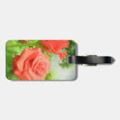 ロマンチックなバラの花 ラゲッジタグ (裏面横)