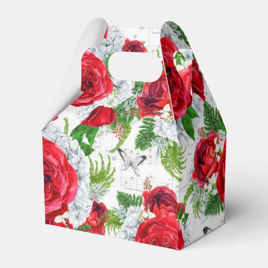 ロマンチックなバラギフトボックス フェイバーボックス (正面サイド)