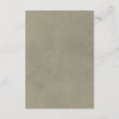 ロマンチックなバラグリーンピンクフローラウェディングレセプション エンクロージャーカード (裏面)