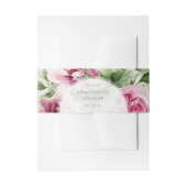 ロマンチックなバラソープベリーバンドラベルラップ 招待状ベリーバンド (正面例)