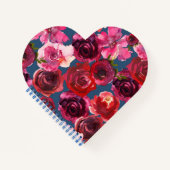 ロマンチックなバラハートノート ノートブック (正面)