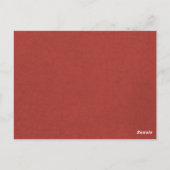 ロマンチックなバラピンクフローラブライダルシャワー招待 ポストカード (裏面)