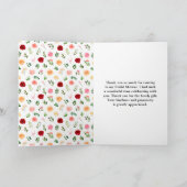 ロマンチックなバラフローラブライダルシャワー サンキューカード (内部)