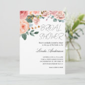 ロマンチックなバラブライダルシャワー招待 招待状 (スタンド正面)