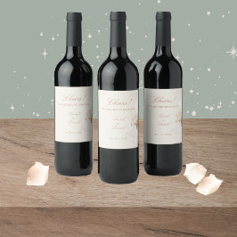 ロマンチックなバラワインラベル ワインラベル