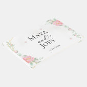 ロマンチックなバラ幾何結婚物の ゲストブック (コーナー)