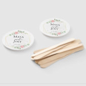 ロマンチックなバラ幾何結婚物の ハンドファン (組立なし)