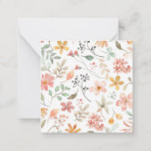 ロマンチックなバラ日付を保存 ノートカード (裏面)