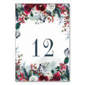 ロマンチックなバラ水結婚色のテーブル番号 テーブルナンバー (正面)