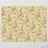 ロマンチックなバラ淡い色のイエロー (裏面)