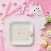 ロマンチックなバラ紙プレート ペーパープレート (パーティー)