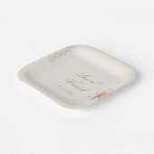 ロマンチックなバラ紙プレート ペーパープレート (傾斜あり)