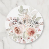 ロマンチックなバラ結婚の感謝 フェイバータグ (正面)