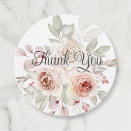 ロマンチックなバラ結婚の感謝 フェイバータグ