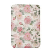 ロマンチックなバラ色のピンクのバラの花束 バスマット (正面縦)
