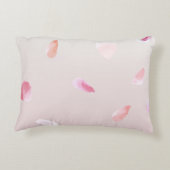 ロマンチックなバラ花びら アクセントクッション (裏面)