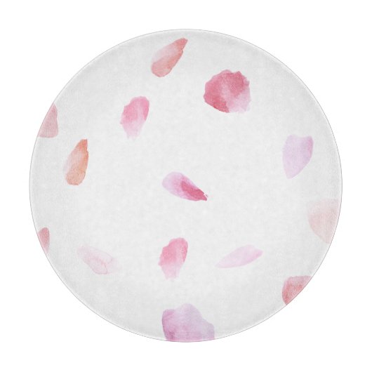 ロマンチックなバラ花びら カッティングボード (正面)