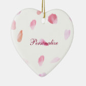 ロマンチックなバラ花びら セラミックオーナメント (右)