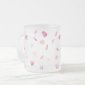 ロマンチックなバラ花びら トラベルマグ (正面左)