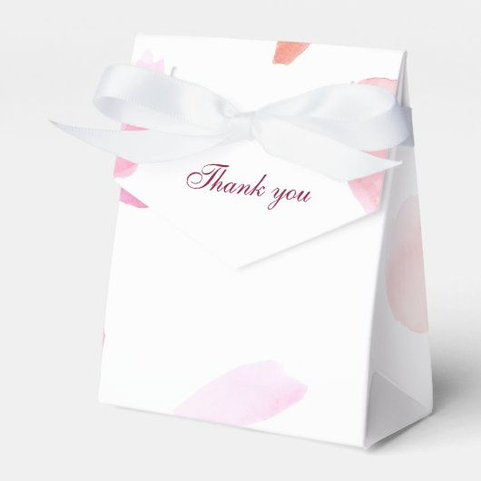 ロマンチックなバラ花びら フェイバーボックス (正面サイド)