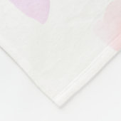 ロマンチックなバラ花びら フリースブランケット (角)