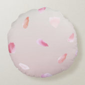 ロマンチックなバラ花びら ラウンドクッション (裏面)