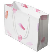 ロマンチックなバラ花びら ラージペーパーバッグ (裏面アングル)