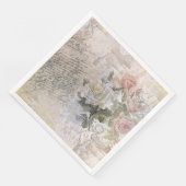 ロマンチックなバラ花模様古い手書きの切り離し (コーナー)