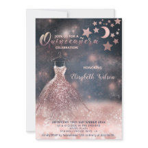 ロマンチックなバラ金ゴールドの輝くドレス天空