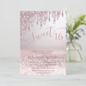 ロマンチックなバラ金ゴールドの輝グラデーションく蝶の写真 招待状 (スタンド正面)