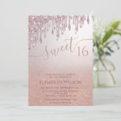 ロマンチックなバラ金ゴールドの輝グラデーションく蝶の写真 招待状 (スタンド正面)