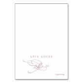 ロマンチックなバラ金ゴールドメニューオプション座席表 テーブルナンバー (正面)