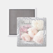 ロマンチックなバラ&ダイヤモンド マグネット (正面/裏面)