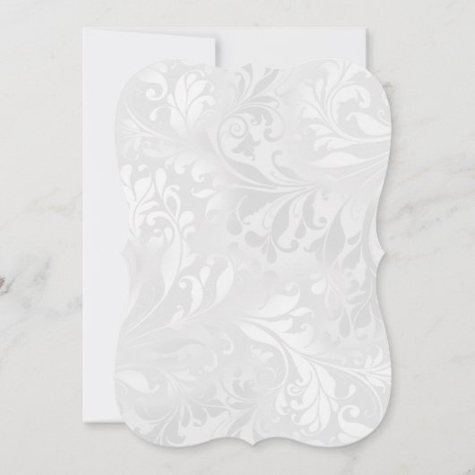 ロマンチックなバラ&ダマスク誕生日パーティー 招待状 (裏面)