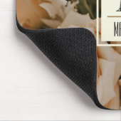 ロマンチックなバラ、ピンクパステルLビューティッモノグラムのト マウスパッド (コーナー)