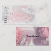ロマンチックなバラ 名刺 (正面/裏面)