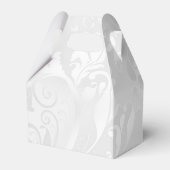 ロマンチックなバラ、金ゴールドハート&レッドリボン フェイバーボックス (裏面サイド)